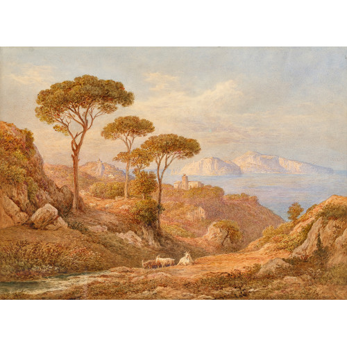 RUDOLF M�LLER : Blick �ber den Golf von Sorrent auf Capri (DOBIASCHOFSKY AUKTIONEN AG)