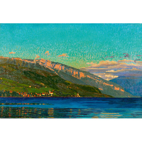 PAUL ZEHNDER : Thunersee mit Merligen (DOBIASCHOFSKY AUKTIONEN AG)