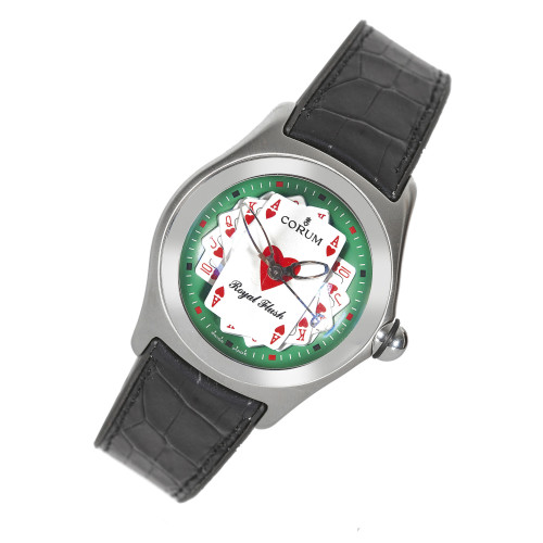 CORUM : Herrenarmbanduhr 'Bubble Royal Flush' (DOBIASCHOFSKY AUKTIONEN AG)