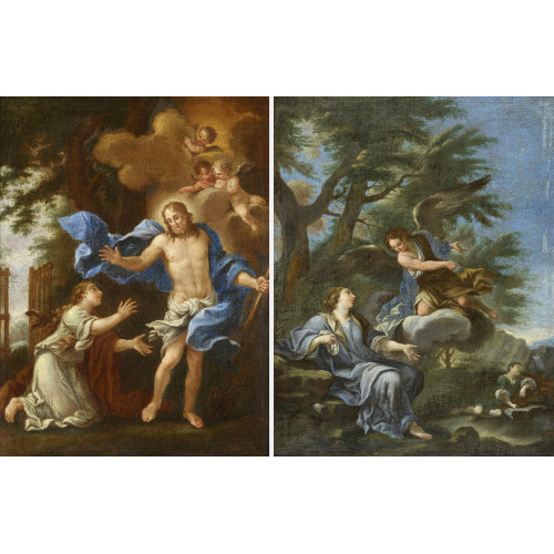 ANTON KERN : Noli me tangere. / Hagar und Ismael in der W�ste (DOBIASCHOFSKY AUKTIONEN AG)