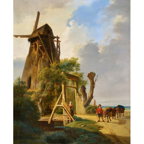 JOSEPH QUINAUX : Die alte Windmhle (DOBIASCHOFSKY AUKTIONEN AG)