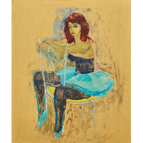 PAUL JAKOB) PAOLO (EIGTL. M�LLER : Sitzende Ballettt�nzerin (DOBIASCHOFSKY AUKTIONEN AG)