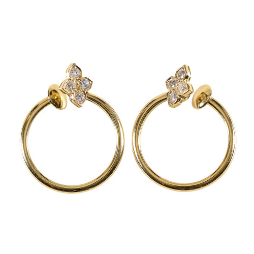 BRILLANT-OHRRINGE : Cartier 'Hindu Floral', Paris (DOBIASCHOFSKY AUKTIONEN AG)