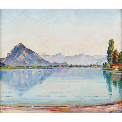 LOUIS D�RR : 'Thunersee mit Harder' (DOBIASCHOFSKY AUKTIONEN AG)