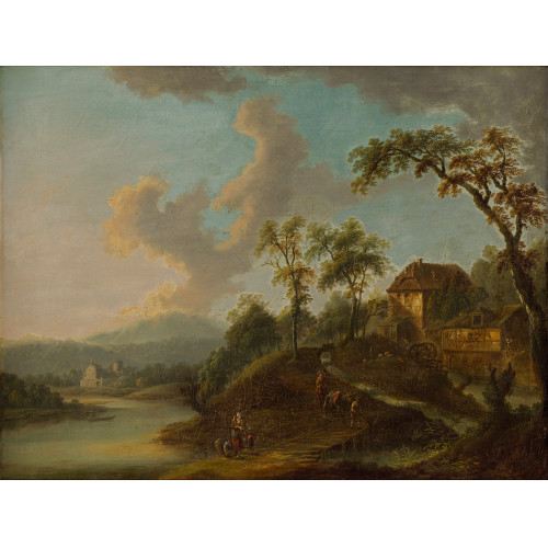 JOHANN GEORG SCH�TZ : 'Landschaft mit M�hle' (DOBIASCHOFSKY AUKTIONEN AG)