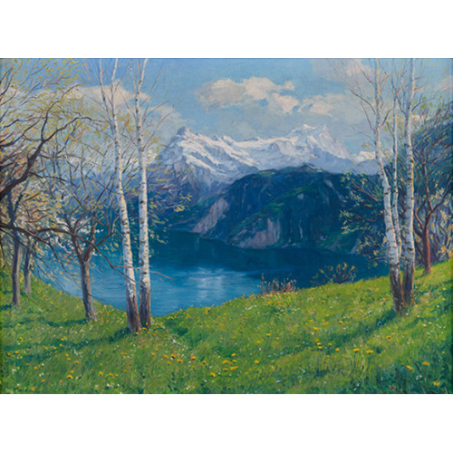 PAUL KUTSCHA : Vierwaldst�ttersee mit Urirotstock (DOBIASCHOFSKY AUKTIONEN AG)