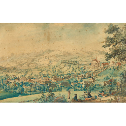 FRANZ GEORG VON STEIGER : Blick auf Riggisberg (DOBIASCHOFSKY AUKTIONEN AG)