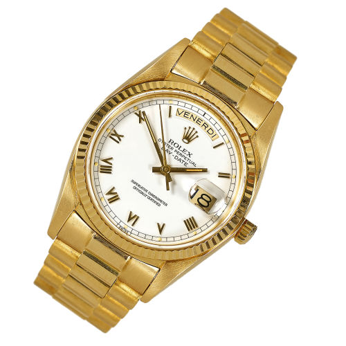 ROLEX : Herrenarmbanduhr 'Oyster Perpetual, Day-Date' (DOBIASCHOFSKY AUKTIONEN AG)