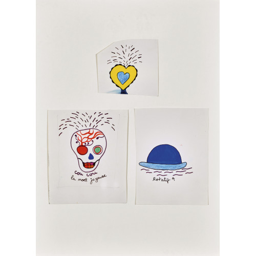 NIKI DE SAINT PHALLE : Le coeur. / Le chapeau. / La mort joyeuse (DOBIASCHOFSKY AUKTIONEN AG)