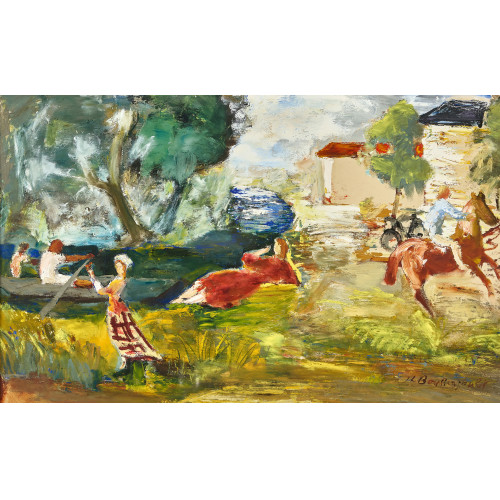 JEAN-LOUIS BOUSSINGAULT : Paysage (DOBIASCHOFSKY AUKTIONEN AG)