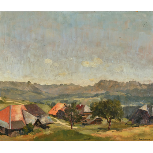 HANS GARTMEIER : Emmentaler Landschaft (DOBIASCHOFSKY AUKTIONEN AG)
