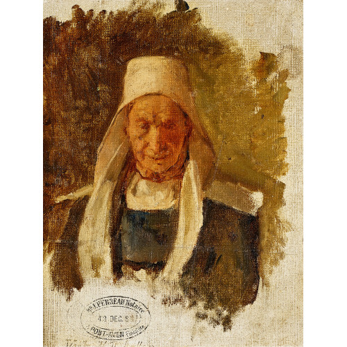 HERMANUS FRANCISCUS CAROLUS VAN DEN ANKER : Portr�t einer �lteren Bretonin (DOBIASCHOFSKY AUKTIONEN AG)