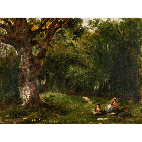FRANK BUCHSER : Waldlandschaft (DOBIASCHOFSKY AUKTIONEN AG)