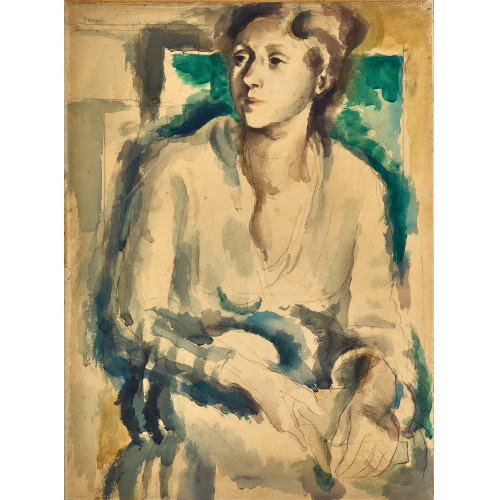 WILHELM GIMMI : Femme assise (DOBIASCHOFSKY AUKTIONEN AG)