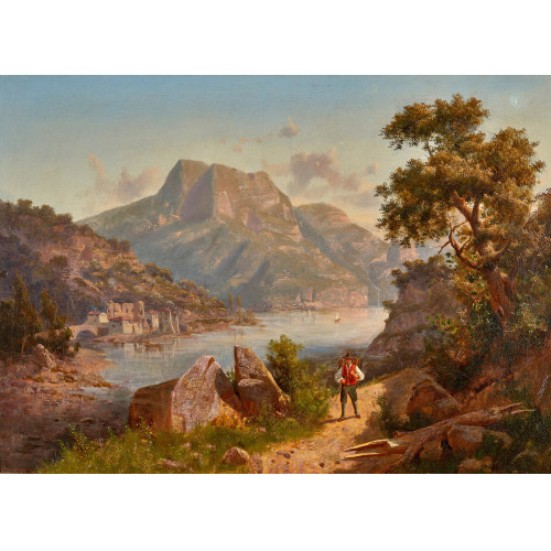 19. JH. ITALIEN : S�dliche Berglandschaft (DOBIASCHOFSKY AUKTIONEN AG)
