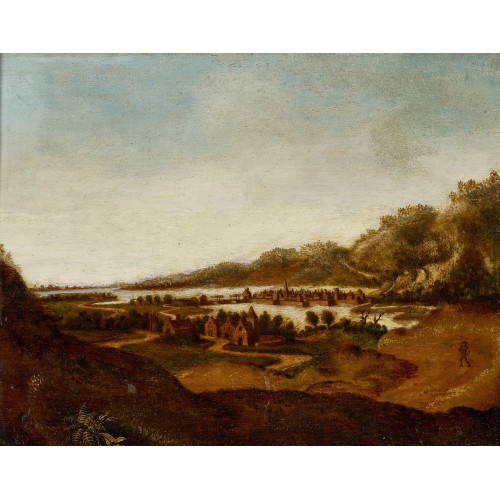 DIONYS (AUCH VERBURGH VERBURG : Landschaft mit Stadt am Fluss (DOBIASCHOFSKY AUKTIONEN AG)