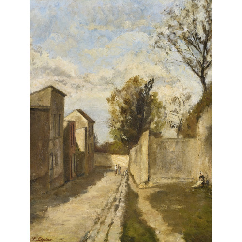 STANISLAS VICTOR �DOUARD L�PINE : La rue (Montmartre) (DOBIASCHOFSKY AUKTIONEN AG)