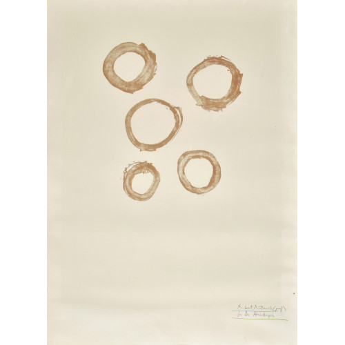 ROBERT BURNS MOTHERWELL : 'Five circles' (DOBIASCHOFSKY AUKTIONEN AG)