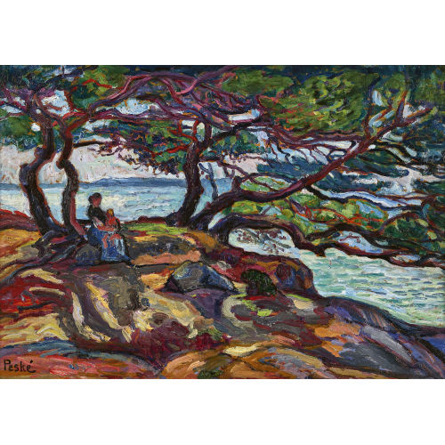 JEAN PESK� : Paysage avec m�re et enfant (DOBIASCHOFSKY AUKTIONEN AG)