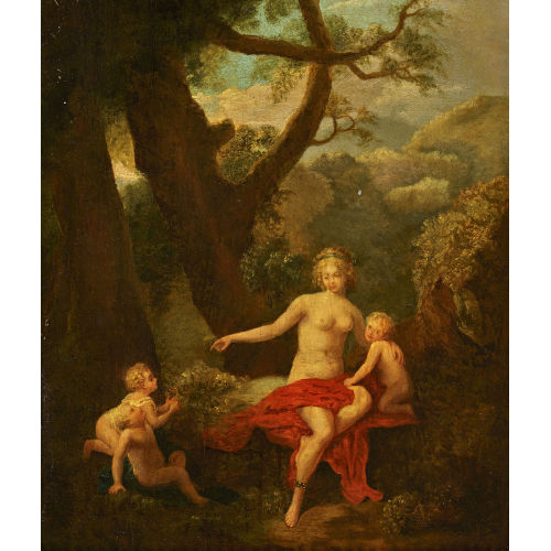 18. JH. FRANKREICH : Sitzende Venus in idyllischer Landschaft (DOBIASCHOFSKY AUKTIONEN AG)