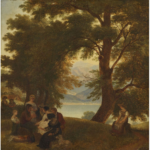 WOLFGANG ADAM T�PFFER : Rastende Bauernfamilie (DOBIASCHOFSKY AUKTIONEN AG)