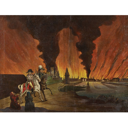 19. JH. FRANKREICH : L'incendie de Moscou (1812) (DOBIASCHOFSKY AUKTIONEN AG)