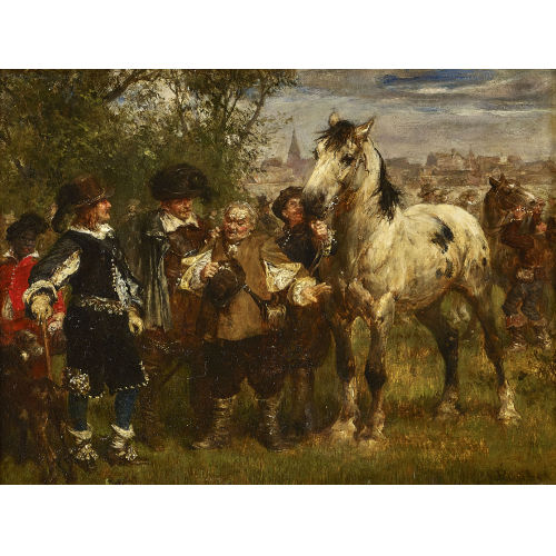 JAN MICHIEL RUYTEN : Der Pferdemarkt (DOBIASCHOFSKY AUKTIONEN AG)