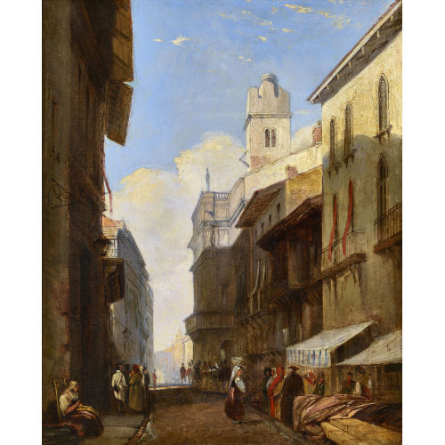 19. JH. ITALIEN : Italienische Strassenszene (DOBIASCHOFSKY AUKTIONEN AG)