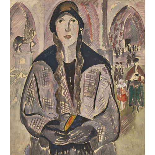 ALICE BAILLY : Dimanche, ou jeune fille aux tresses (DOBIASCHOFSKY AUKTIONEN AG)