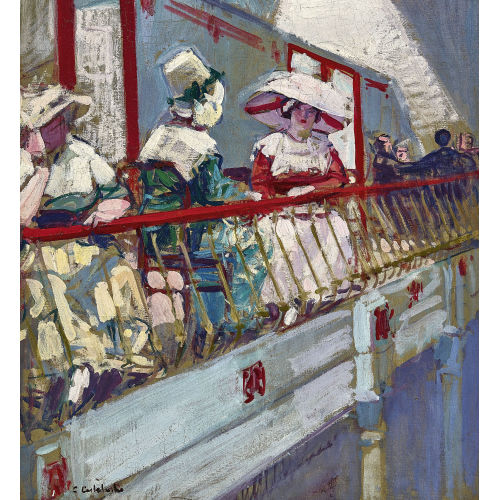 CLAUDIO CASTELUCHO : Femmes au caf� (DOBIASCHOFSKY AUKTIONEN AG)