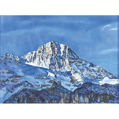 VALENTIN ROSCHACHER : 'Breithorn von Mrren aus - Berner Alpen' (DOBIASCHOFSKY AUKTIONEN AG)