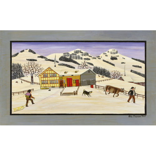 ALBERT MANSER : Winterszene im Appenzell (DOBIASCHOFSKY AUKTIONEN AG)