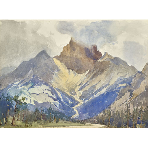 ERIC WALTER POWELL : Bergmassiv (DOBIASCHOFSKY AUKTIONEN AG)