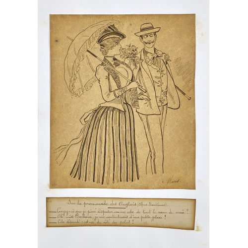 19. JH. FRANKREICH : 'Sur la promenade des Anglais (Alpes-Maritimes)' (DOBIASCHOFSKY AUKTIONEN AG)