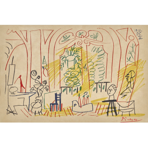 PABLO PICASSO : 'Cercle de Californie' (DOBIASCHOFSKY AUKTIONEN AG)