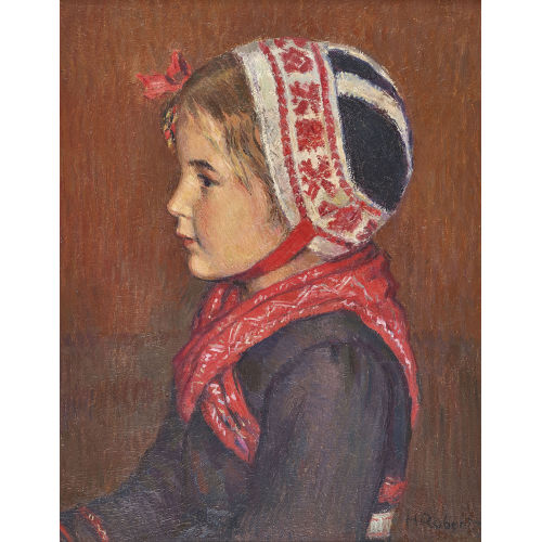HENRI MARCEL ROBERT : 'Fillette des Haud�res' (DOBIASCHOFSKY AUKTIONEN AG)