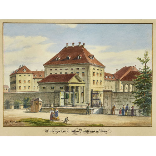 ADOLF METHFESSEL : 'Aarbergerthor mit altem Zuchthaus in Bern' (DOBIASCHOFSKY AUKTIONEN AG)