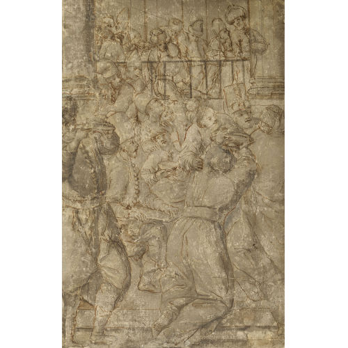 16./17. JH. ITALIEN : Orientalische Marktszene (DOBIASCHOFSKY AUKTIONEN AG)