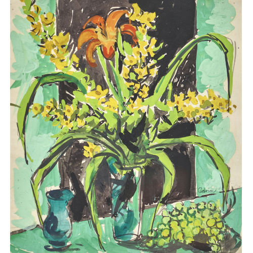 LUCIEN ADRION : Blumenstillleben (DOBIASCHOFSKY AUKTIONEN AG)