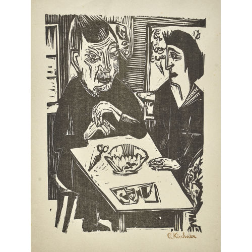 ERNST LUDWIG KIRCHNER : 'Alte und junge Frau' (DOBIASCHOFSKY AUKTIONEN AG)