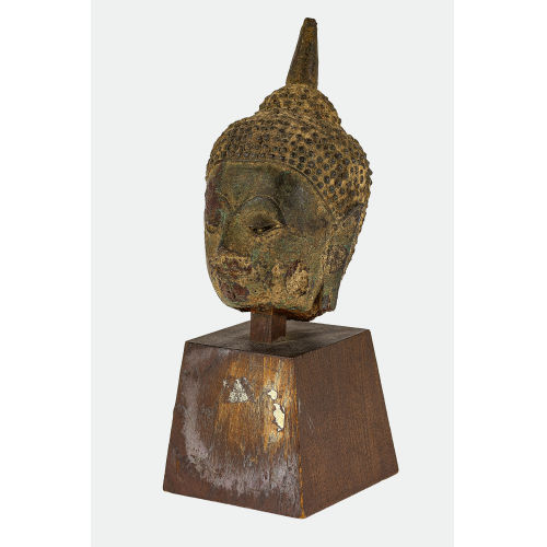 BUDDHAKOPF : Thailand, wohl 15./16. Jh (DOBIASCHOFSKY AUKTIONEN AG)