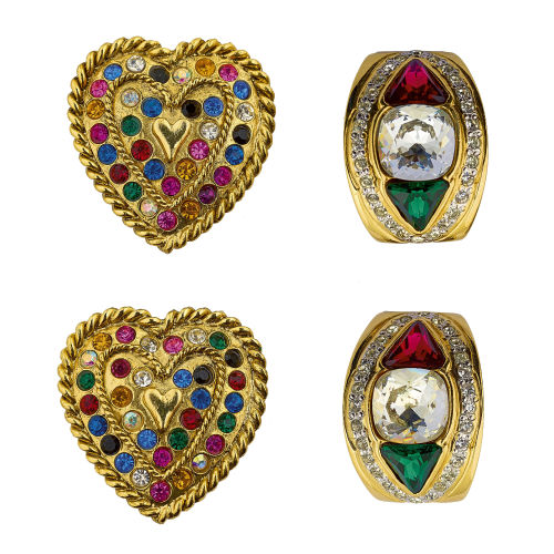 KONVOLUT OHRCLIPS : Edouard Rambaud, Paris. / Vogue (Bijoux) (DOBIASCHOFSKY AUKTIONEN AG)
