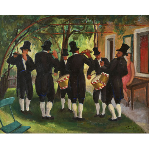 PAUL MONNIER : 'Fifres et tambours' (DOBIASCHOFSKY AUKTIONEN AG)