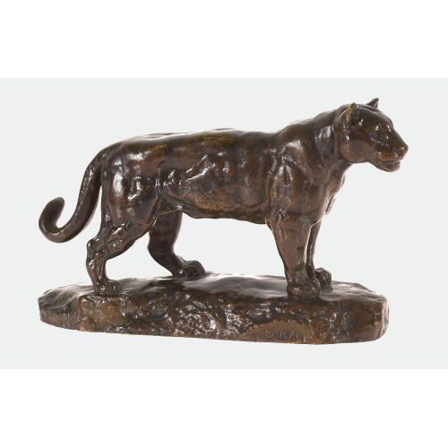 ANTOINE-LOUIS BARYE : 'Jaguar debout No 1' (DOBIASCHOFSKY AUKTIONEN AG)
