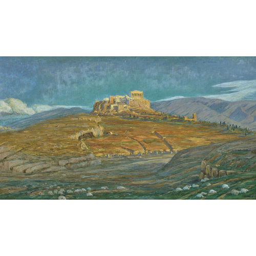MAURICE RODIEUX : 'Vue de l'Acropole prise du pied de la Colline des Nymphes' (DOBIASCHOFSKY AUKTIONEN AG)