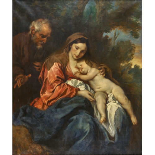 CARL DIETHELM MEYER : 'Die Heilige Familie in einer Landschaft' (DOBIASCHOFSKY AUKTIONEN AG)