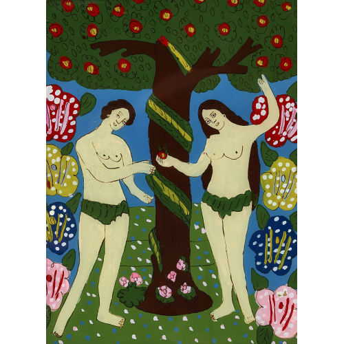 19./20. JH. WOHL RUMNIEN : Adam und Eva (DOBIASCHOFSKY AUKTIONEN AG)