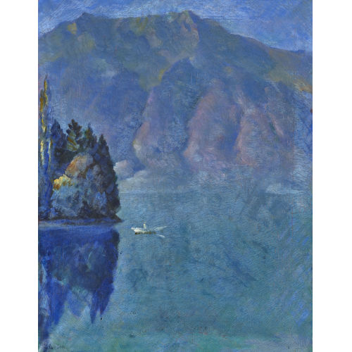 VICTOR SURBEK : Ruderboot auf dem Brienzersee (DOBIASCHOFSKY AUKTIONEN AG)