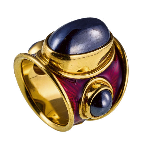 HMATIT-RING : Elizabeth Gage, London (DOBIASCHOFSKY AUKTIONEN AG)