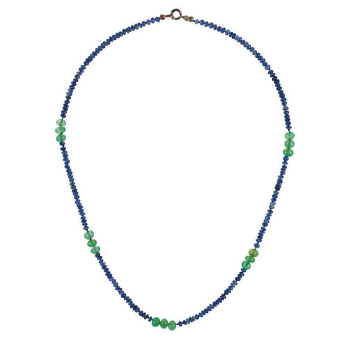 SAPHIR-SMARAGD-COLLIER : (DOBIASCHOFSKY AUKTIONEN AG)